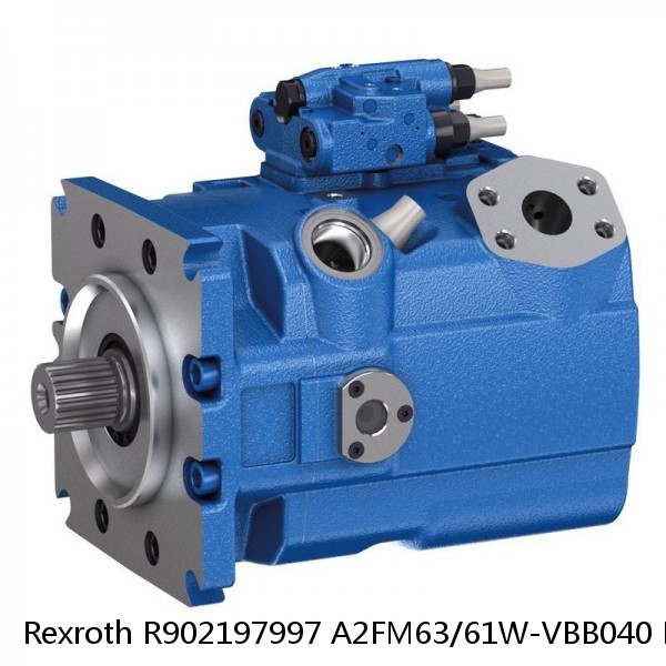 Rexroth R902197997 A2FM63/61W-VBB040 Fixed Axial Piston Motor